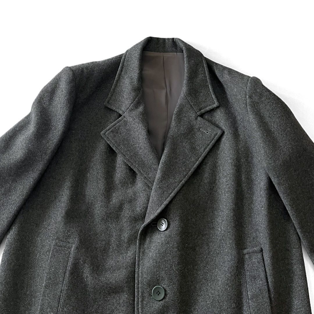 70s～80s Y's ワイズ 初期タグ ウールチェスターコート 3B グレー