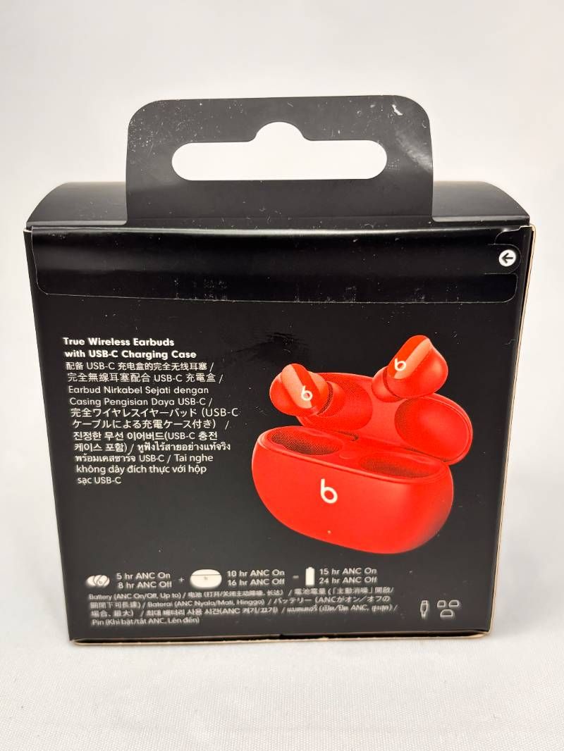 Beats Studio Buds レッド（赤） 開封通電後発送)最後2点)Beats Studio