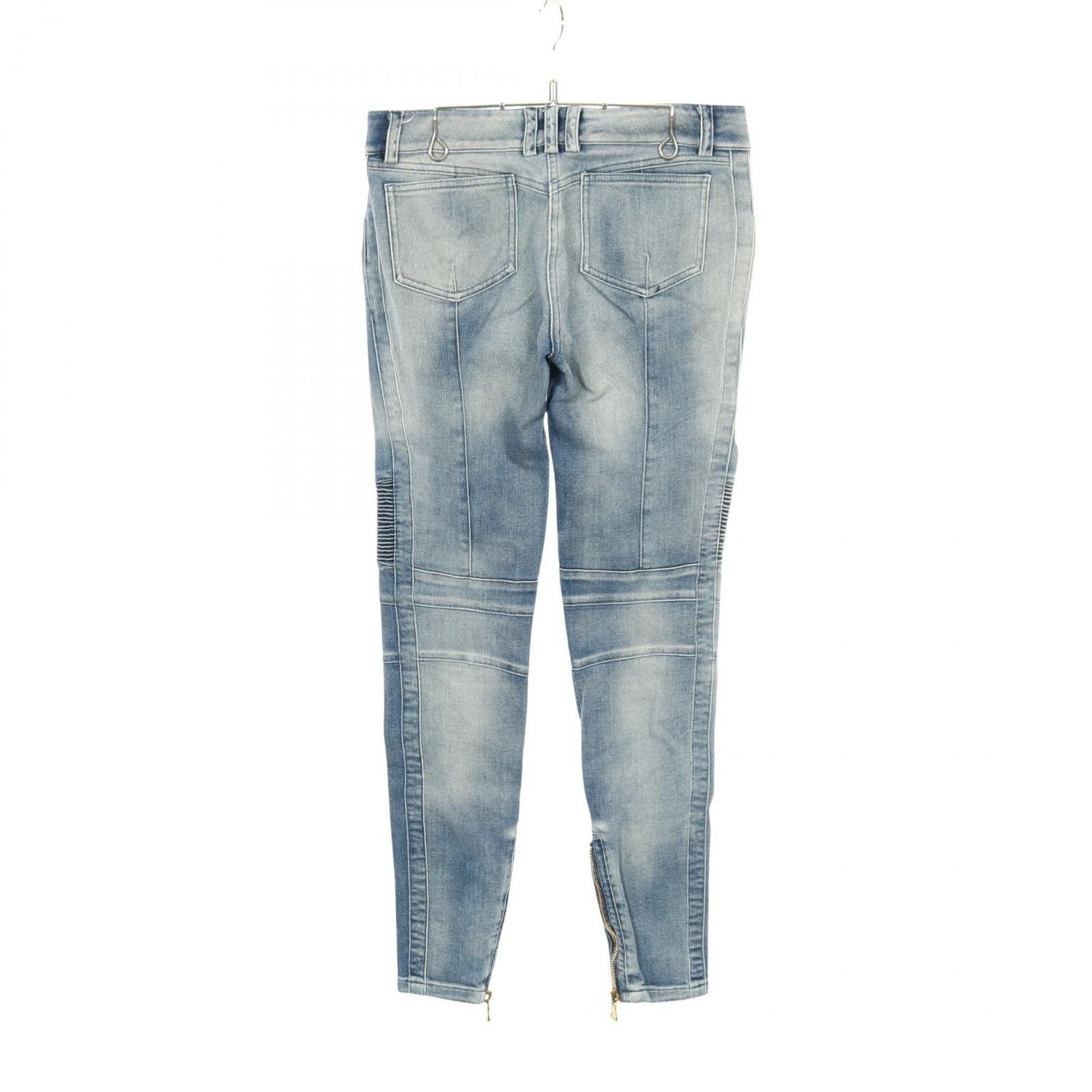 バルマン BALMAIN デニムパンツ バイカースキニー コットン バイカー 
