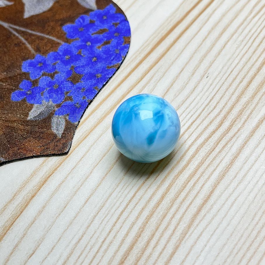 天然石☆【ドミニカ共和国産の60Aラリマー】☆ボール 1粒 20.2mm