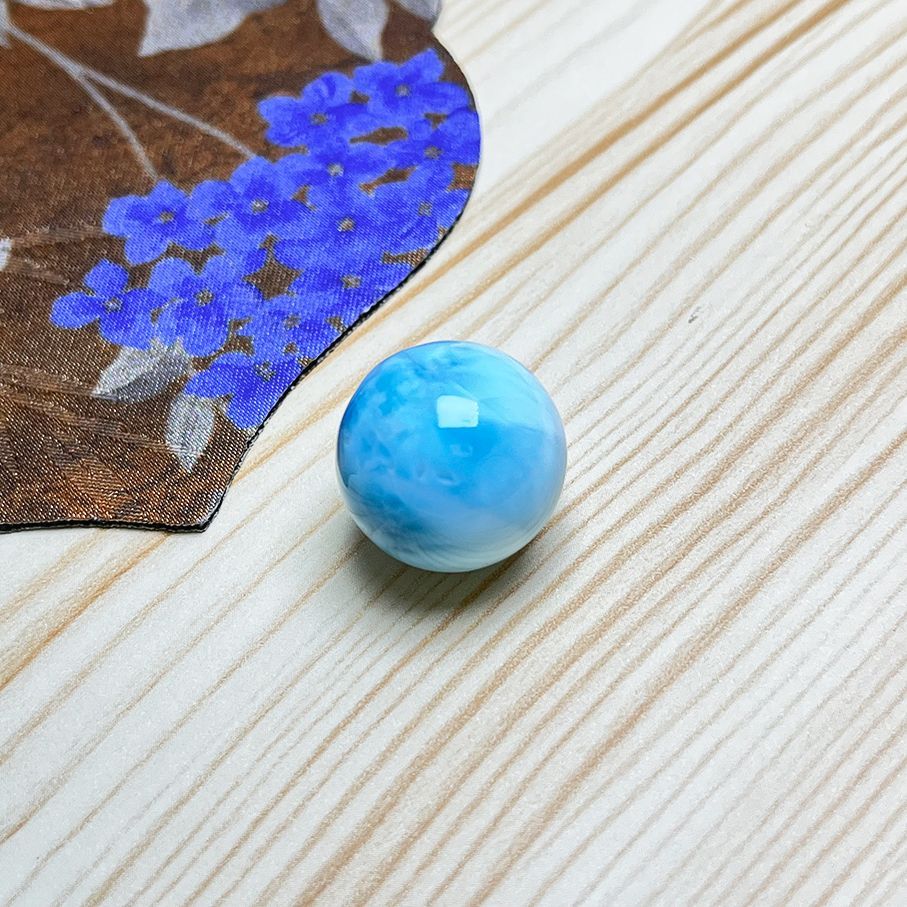 天然石☆【ドミニカ共和国産の60Aラリマー】☆ボール 1粒 20.2mm