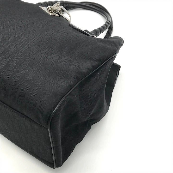 美品 Christian Dior ディオール トロッター SV金具 キャンバス レザー