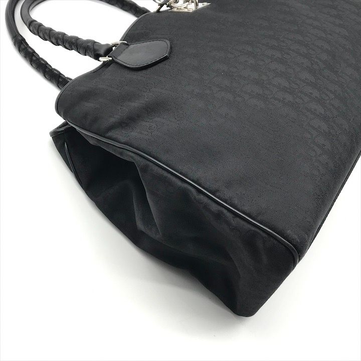 美品 Christian Dior ディオール トロッター SV金具 キャンバス レザー