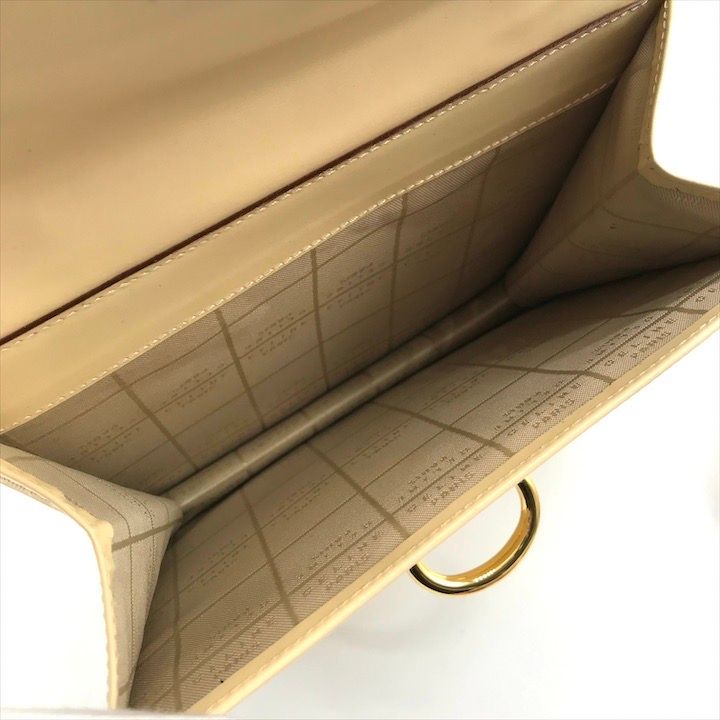 超美品 CELINE セリーヌ ガンチーニ ゴールド金具 トップハンドル 2WAY ハンド ショルダー バッグ ホワイト ブランド BAG tm111 超美品 CELINE セリーヌ ガンチーニ ゴールド金具 トップハンドル 2WAY