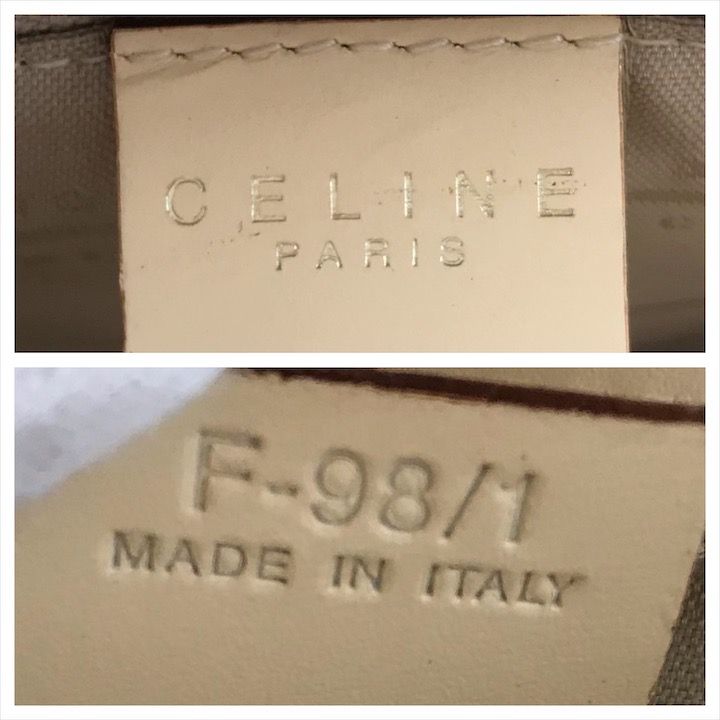 超美品 CELINE セリーヌ ガンチーニ ゴールド金具 トップハンドル 2WAY