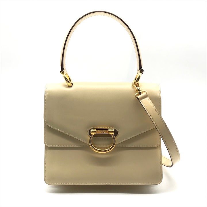 超美品 CELINE セリーヌ ガンチーニ ゴールド金具 トップハンドル 2WAY 