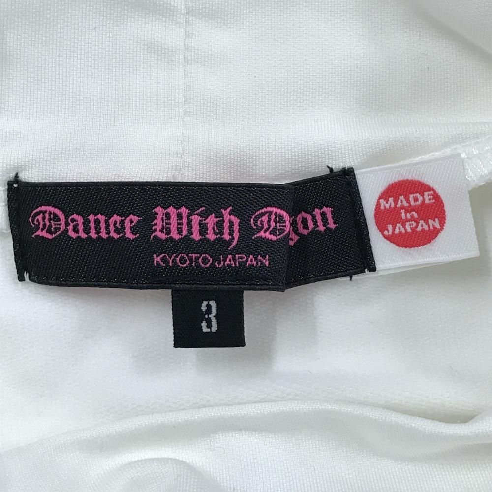 ダンスウィズドラゴン 長袖ハイネックシャツ 白 チビドラ レディース 3