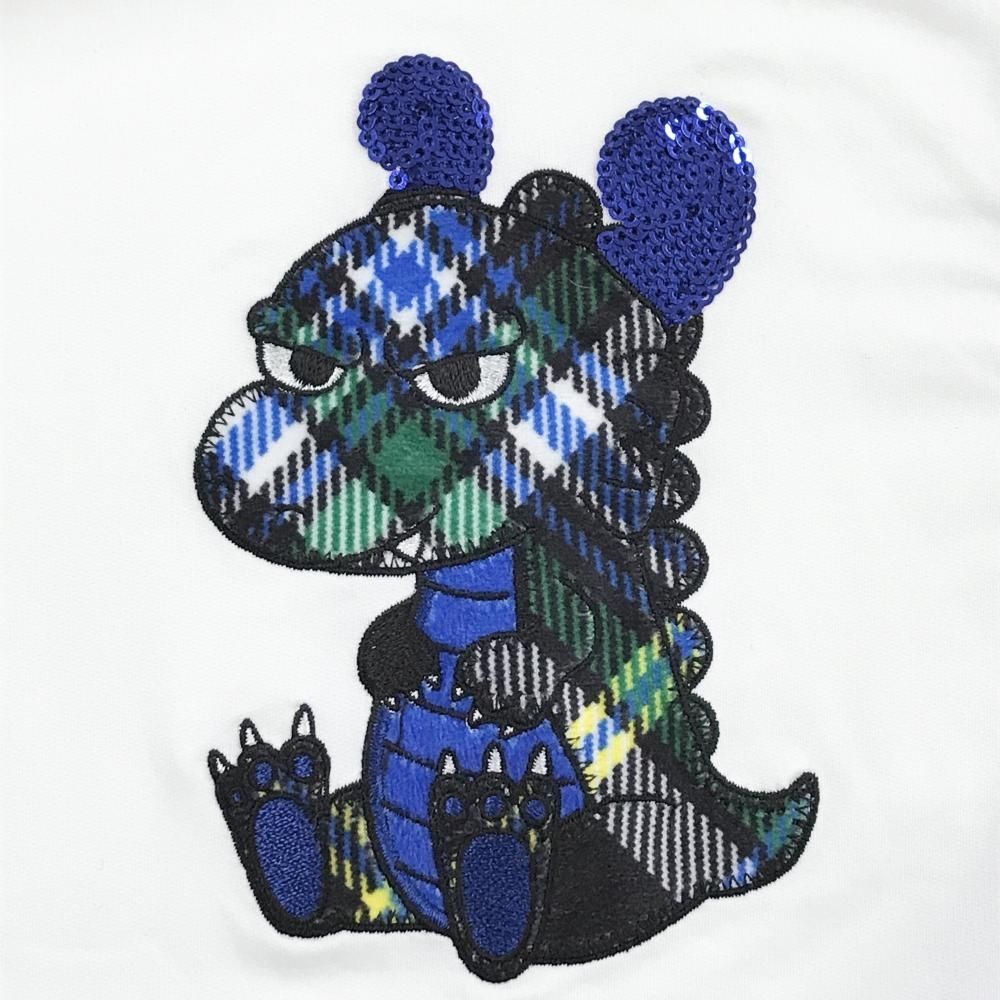 ダンスウィズドラゴン 長袖ハイネックシャツ 白 チビドラ レディース 3