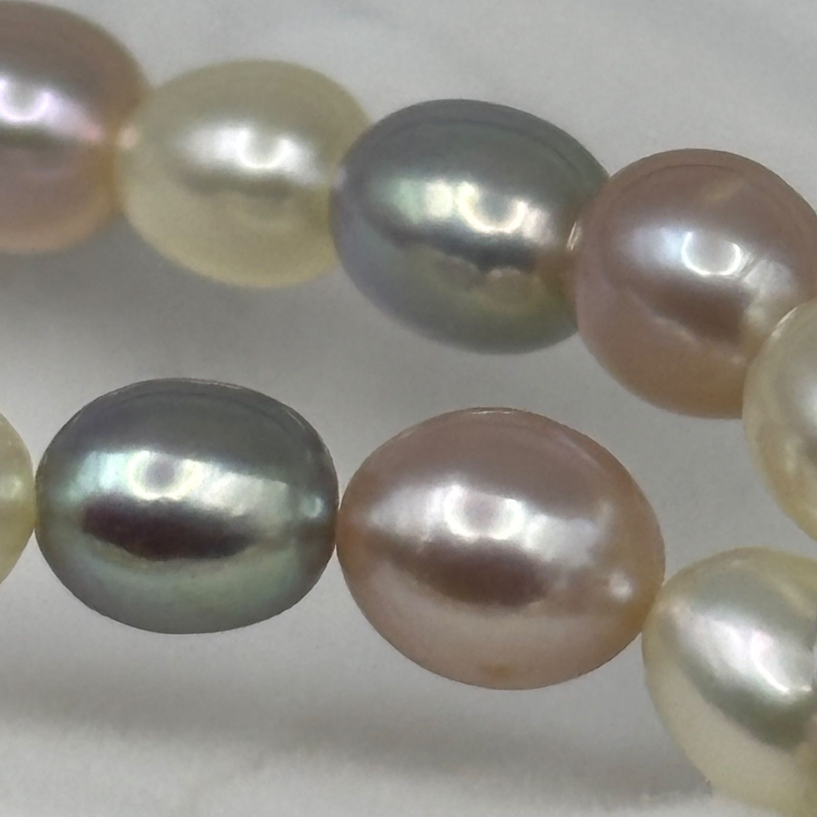 テリ強】本真珠 パール ネックレス K18 750 ゴールド金具 ロング 約5.2