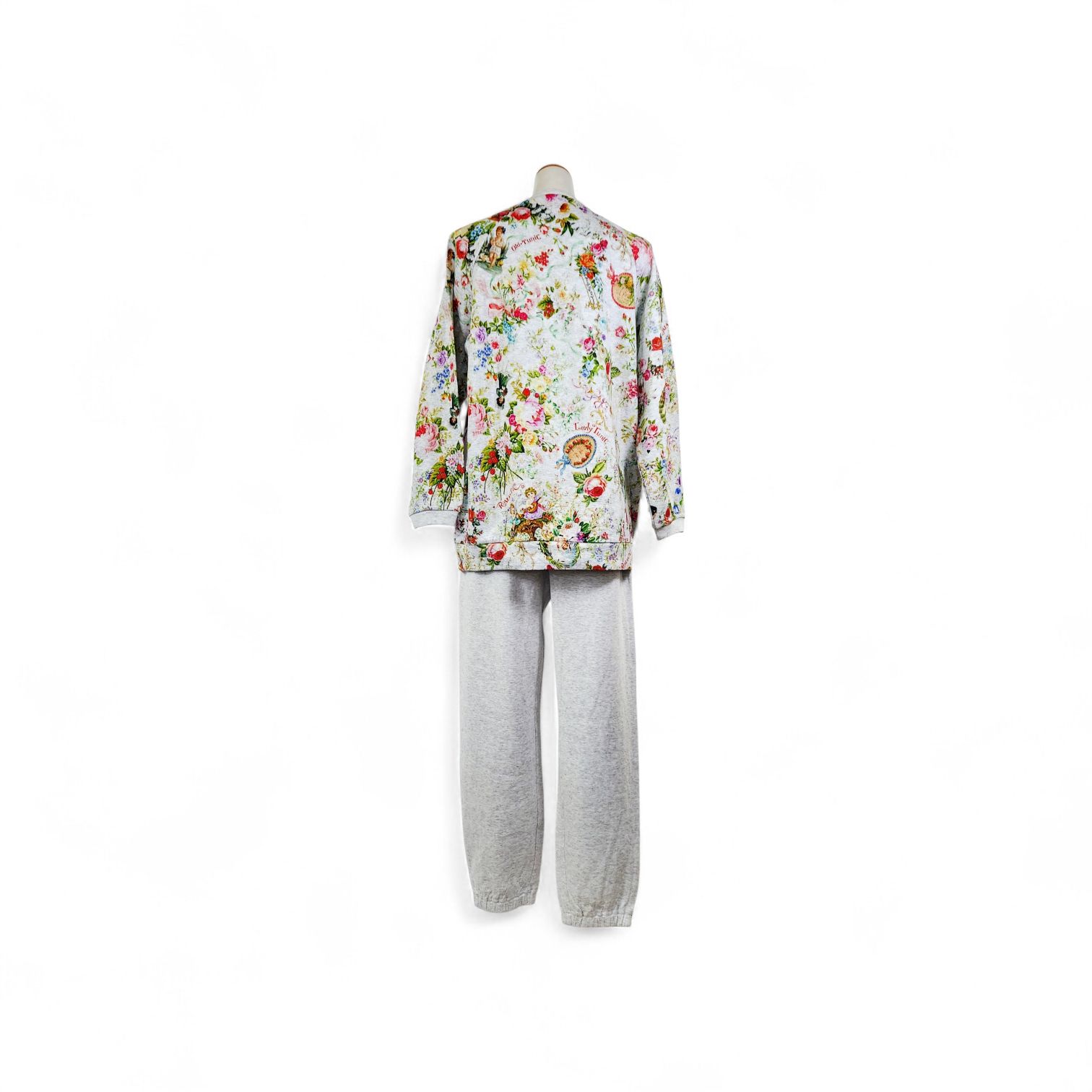 鴨居羊子パジャマ 新品未使用‼️TUNIC 長袖丸首 全開パジャマ 40接結