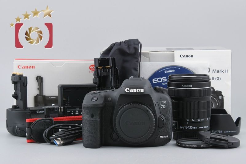 中古】Canon キヤノン EOS 7D Mark II EF-S 18-135 IS STM レンズ