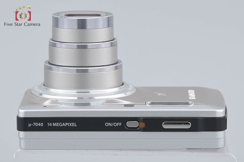 中古】OLYMPUS オリンパス μ-7040 チタニウムシルバー コンパクト