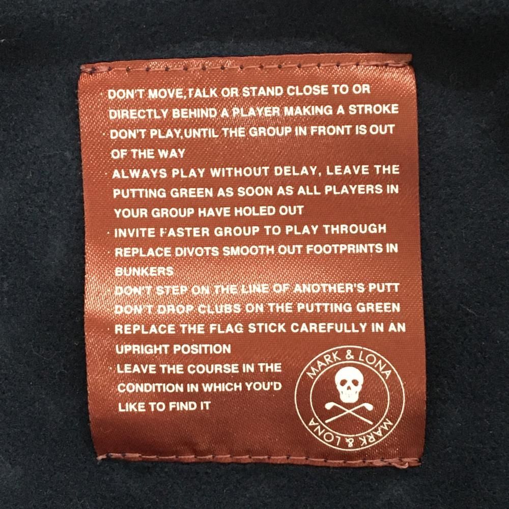 超美品】マークアンドロナ ジャケットブルゾン ネイビー 星総柄 スカル