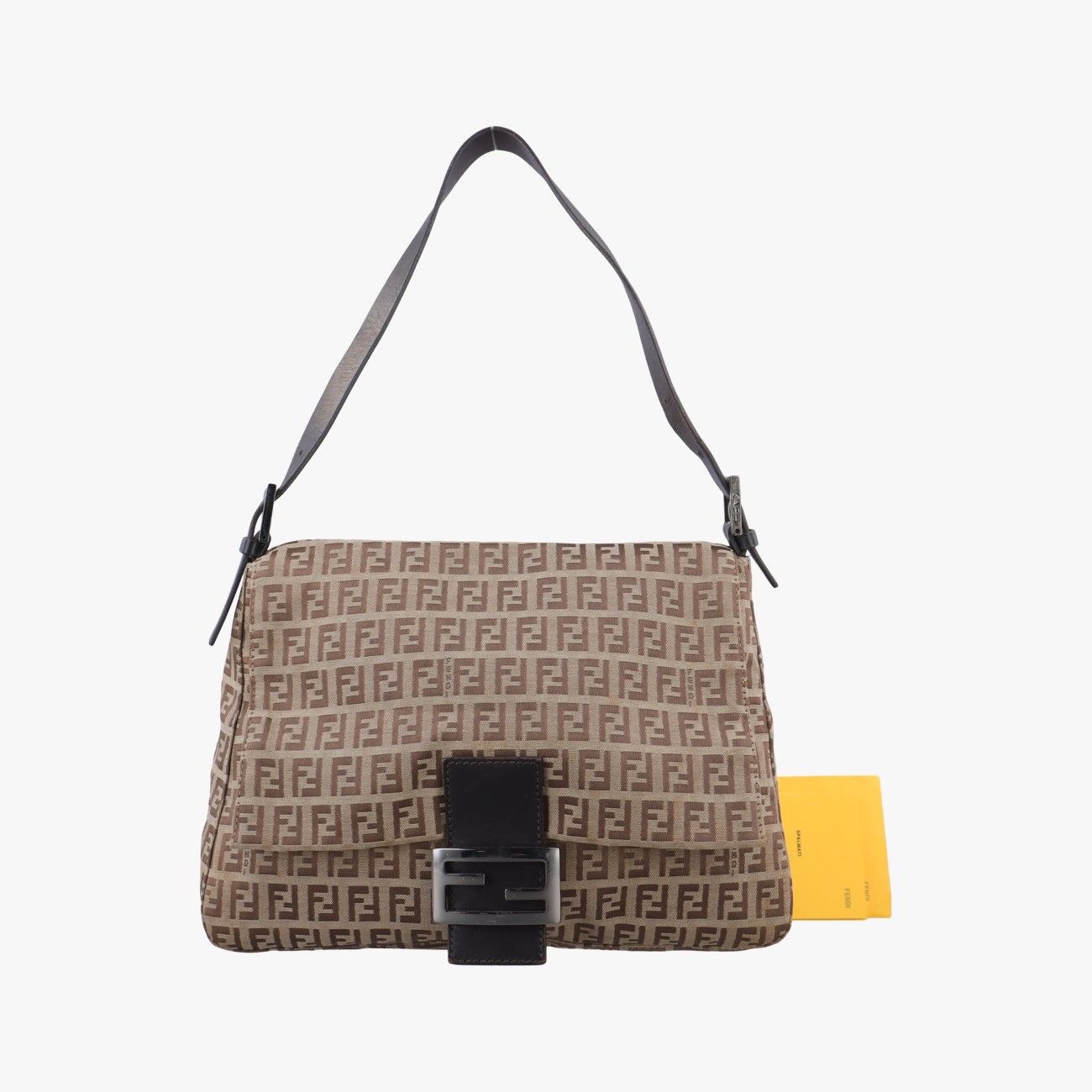 フェンディFendiマンマバケット ズッキーノ柄 ブラウン キャンバス