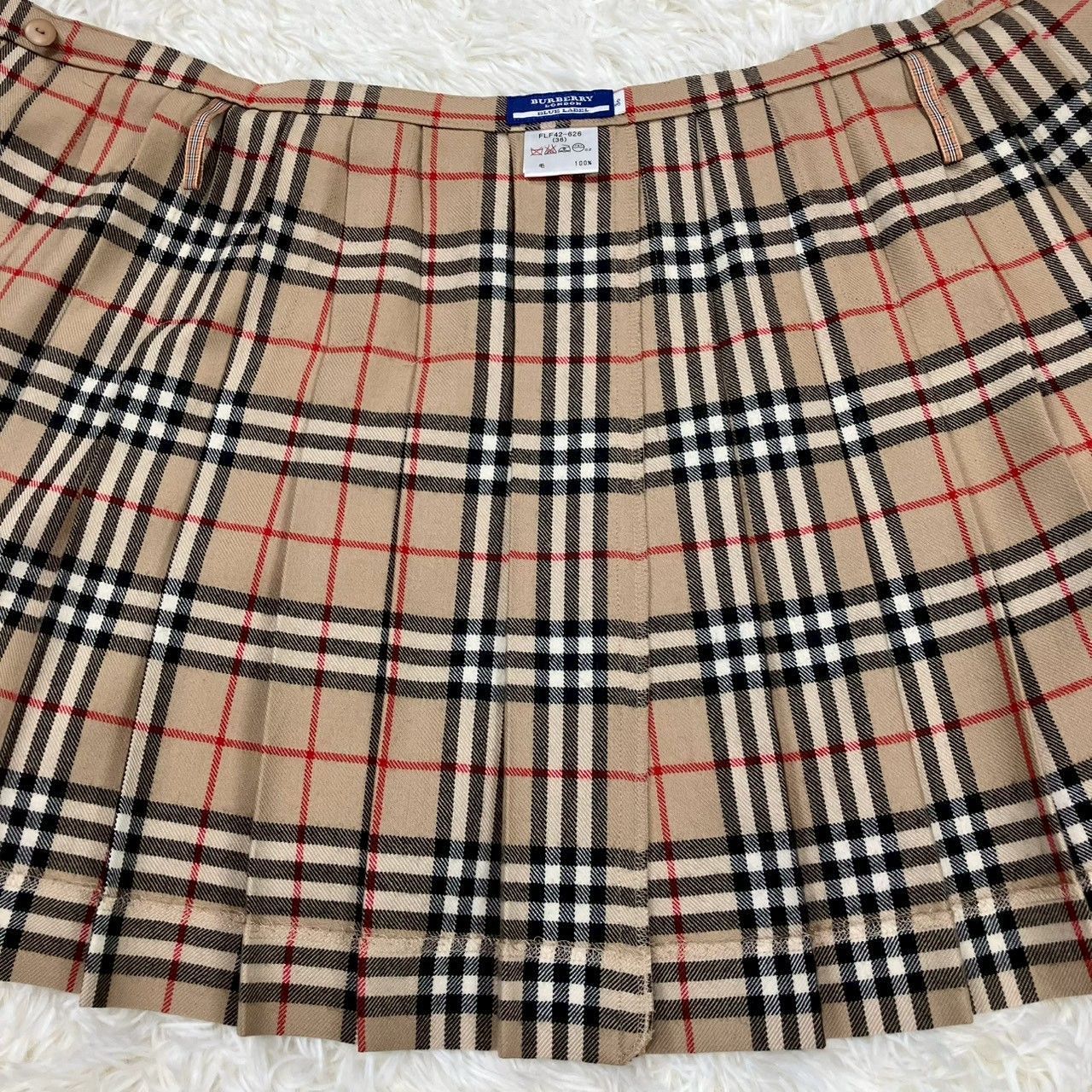 バーバリーブルーレーベル ミニスカート 巻きスカート ノバチェック