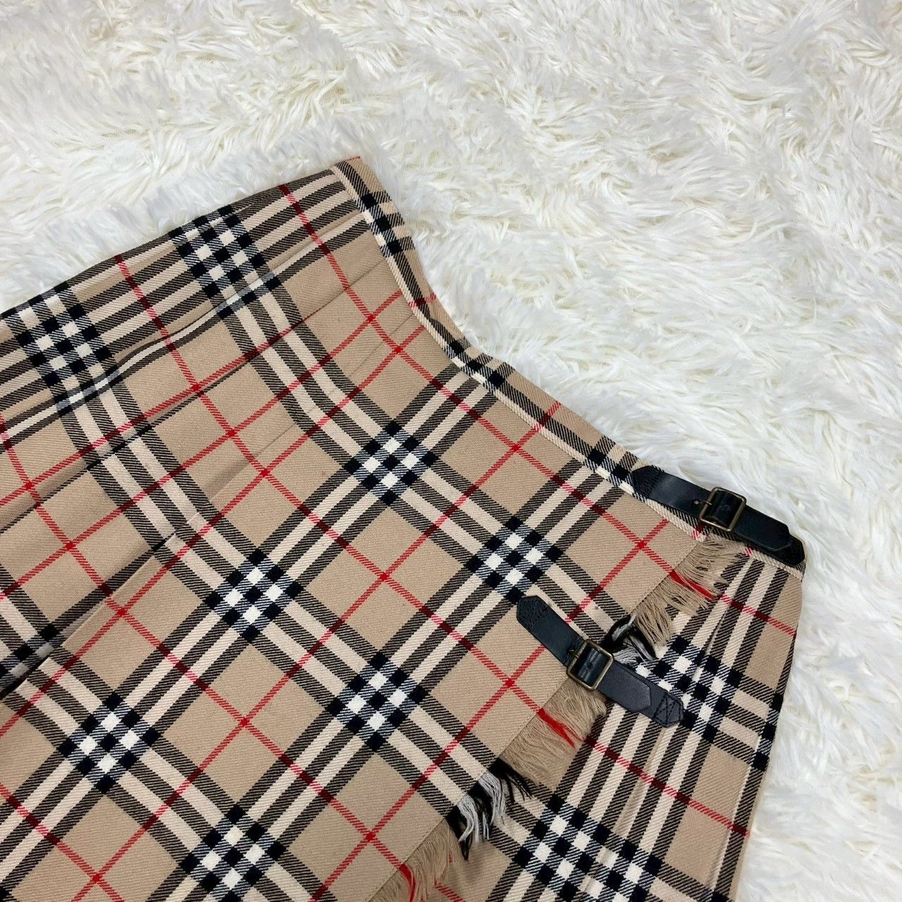 バーバリーブルーレーベル ミニスカート 巻きスカート ノバチェック