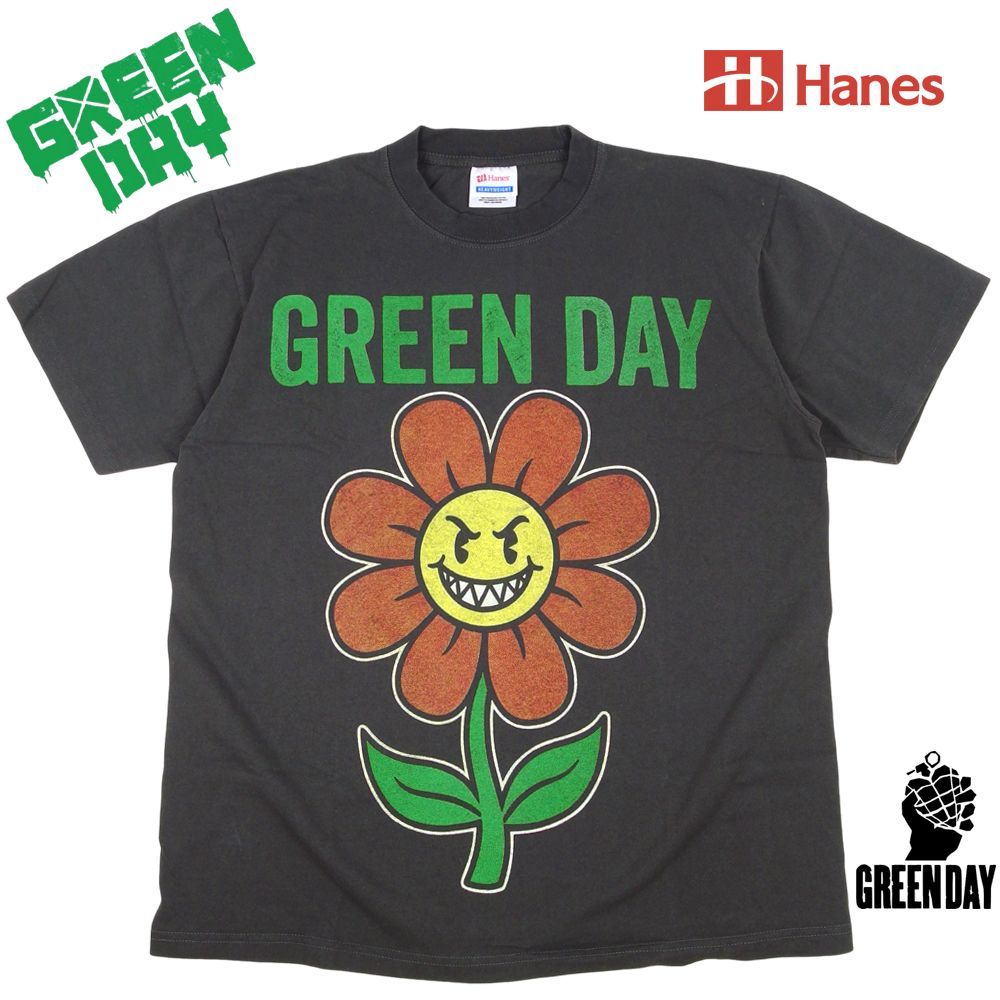 382 GREEN DAY グリーンデイ Tシャツ チャコール Lサイズ 美品 半袖