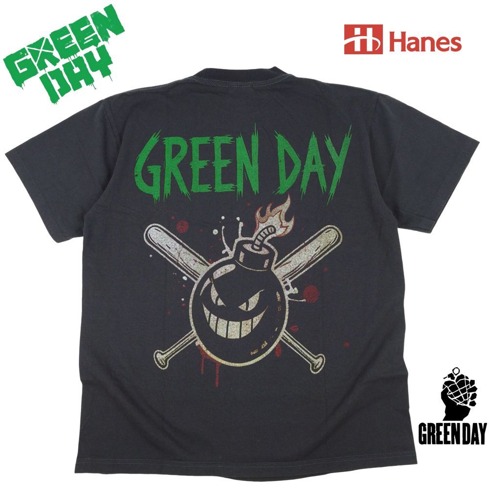 382 GREEN DAY グリーンデイ Tシャツ チャコール Lサイズ 美品 半袖