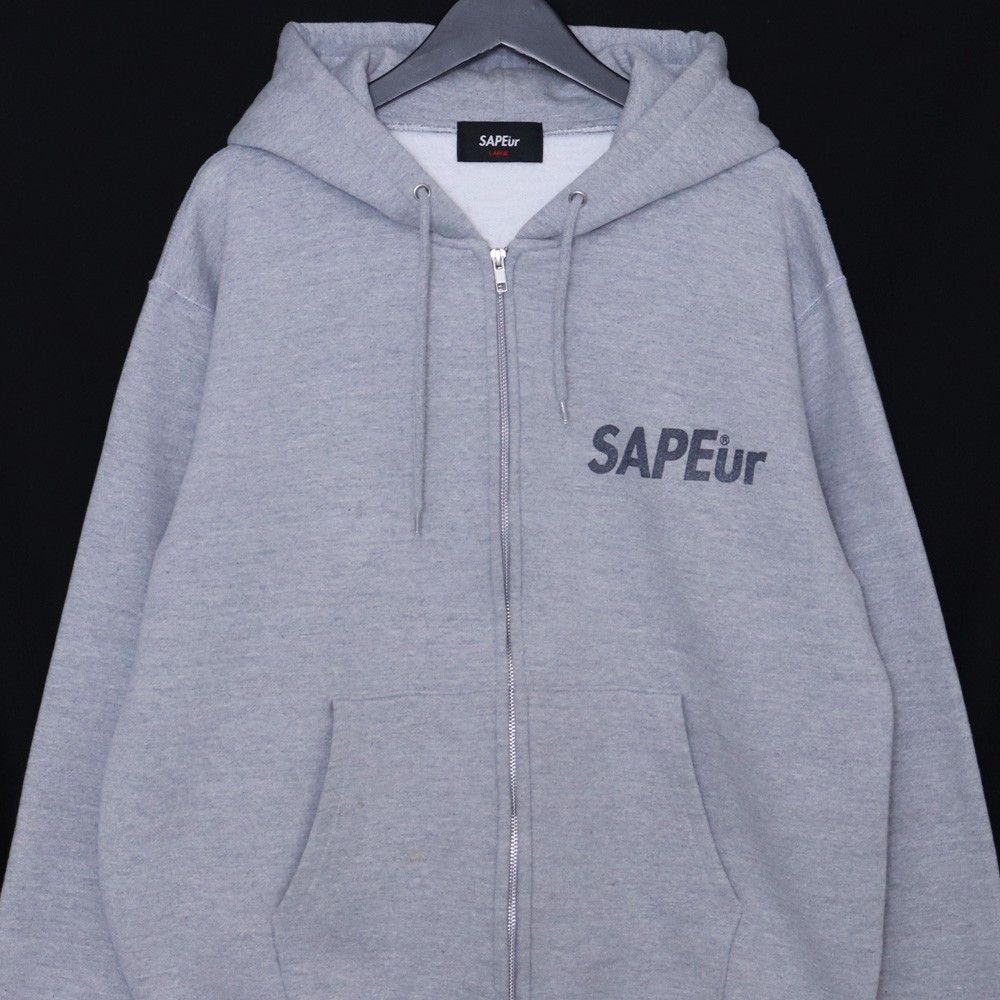 SAPEUR ロッドマン ジップアップ スウェット パーカー Lサイズ グレー