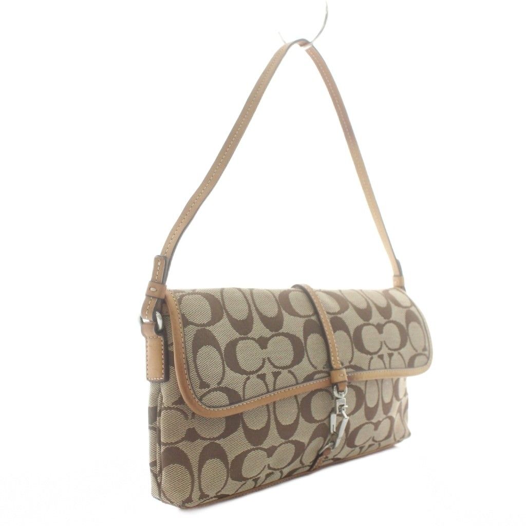 コーチ COACH ハンドバッグ ワンショルダー キャンバス レザー
