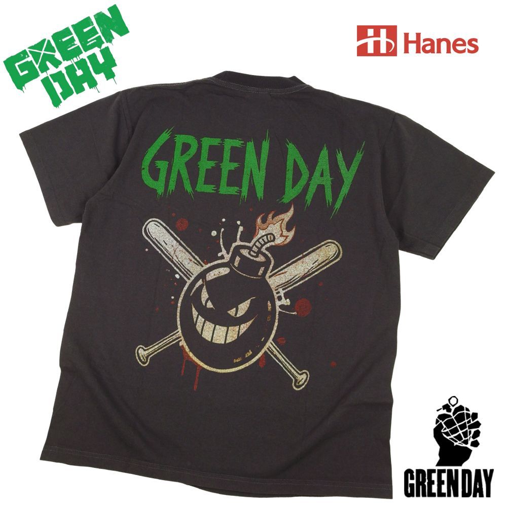 382 GREEN DAY グリーンデイ Tシャツ チャコール Lサイズ 美品 半袖