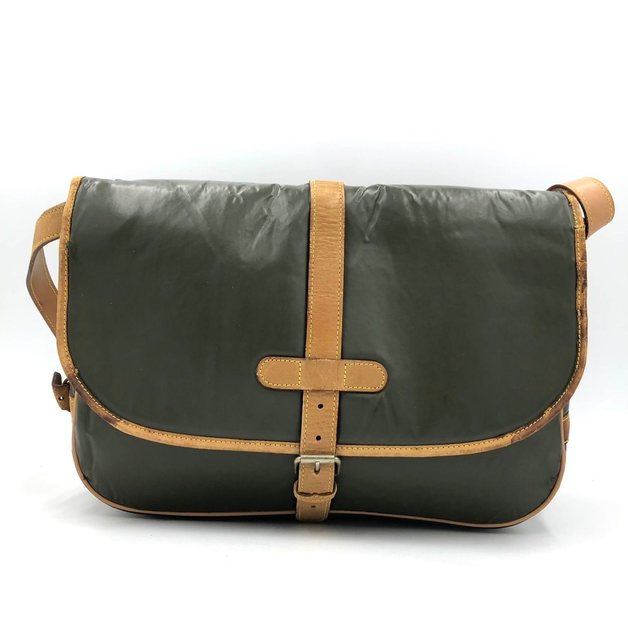 ハンティングワールド ショルダーバッグ バチュークロス カーキ