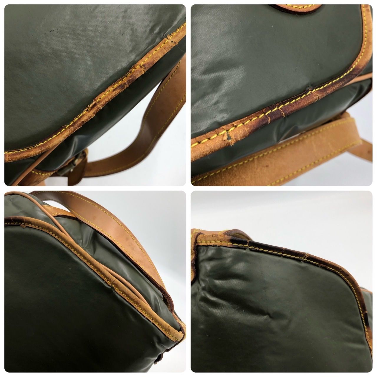 ハンティングワールド ショルダーバッグ バチュークロス カーキ