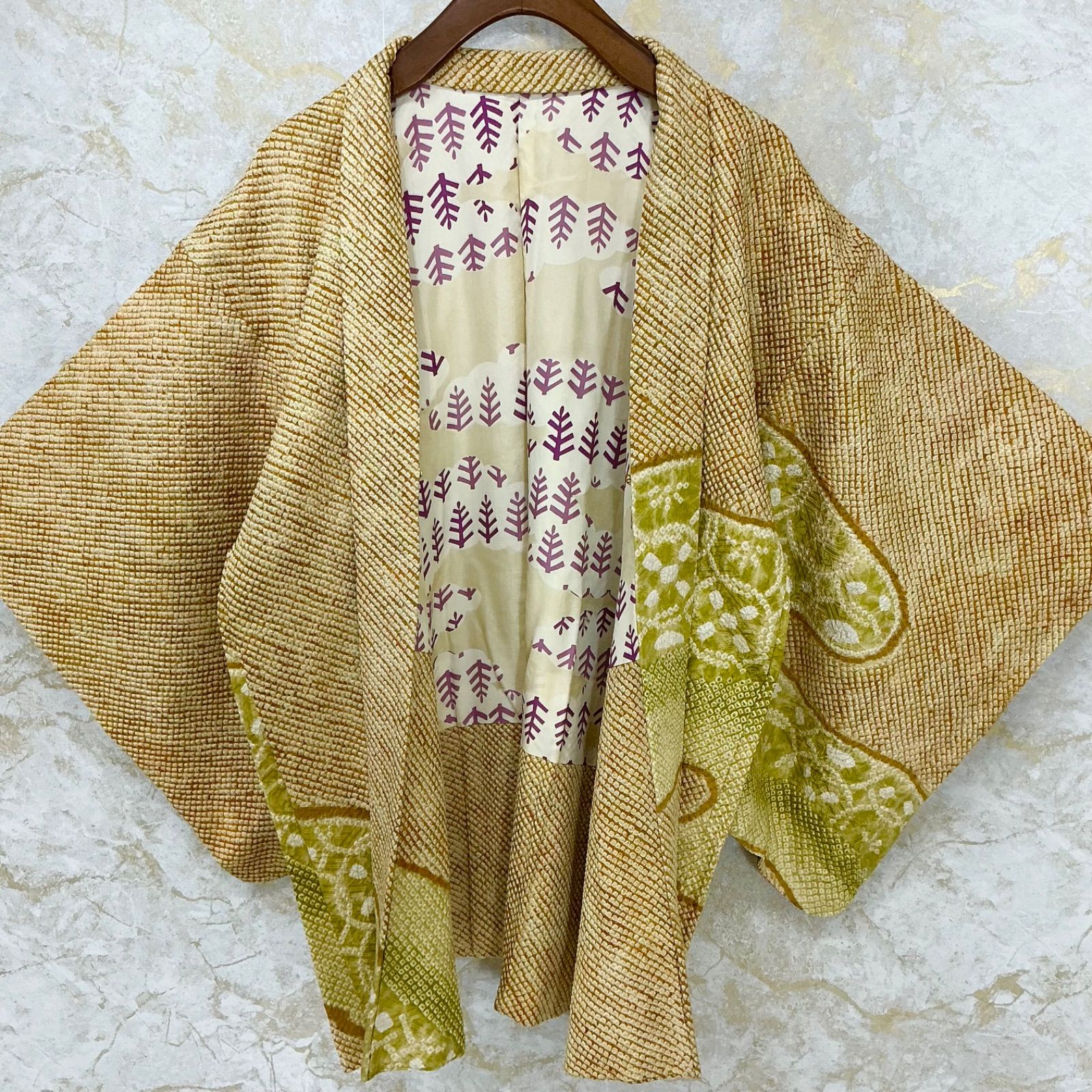 kimono+one◇kimonoarisa◇日本の総手絞り◇友禅◇素敵な羽織◇正絹 
