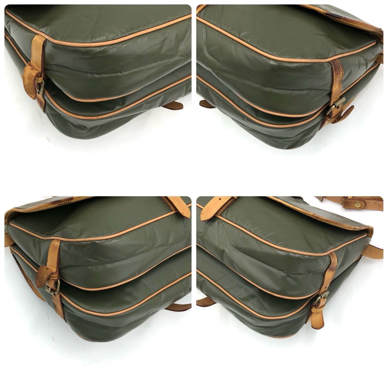 ハンティングワールド ショルダーバッグ バチュークロス カーキ