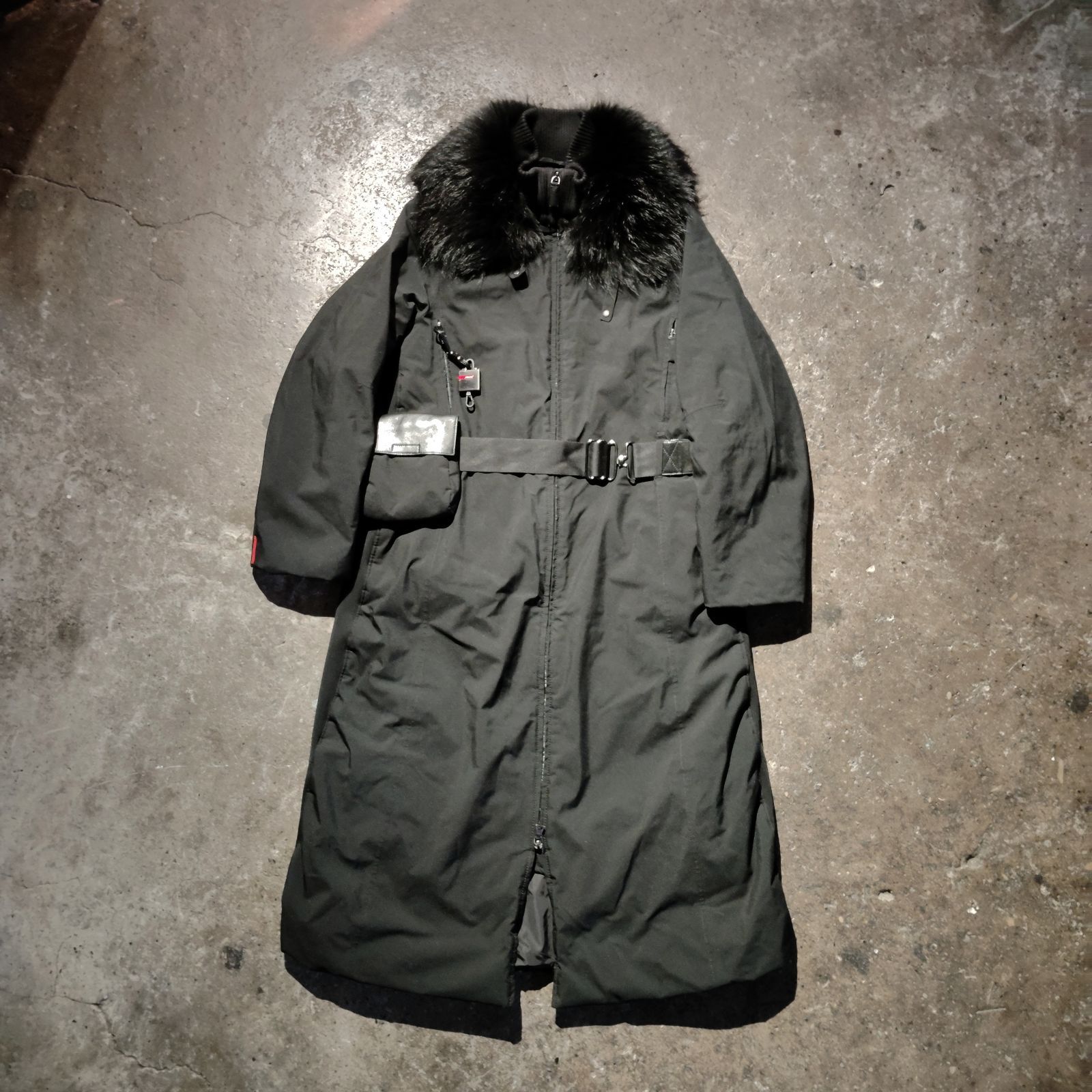 PRADA SPORT ナイロンパデッドロングコート GORE-TEX ウエストポーチ