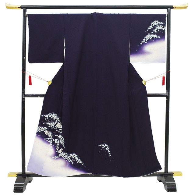 新古品】 訪問着 着物 未使用 フォーマル 正絹 袷 金銀彩加工 ラメ