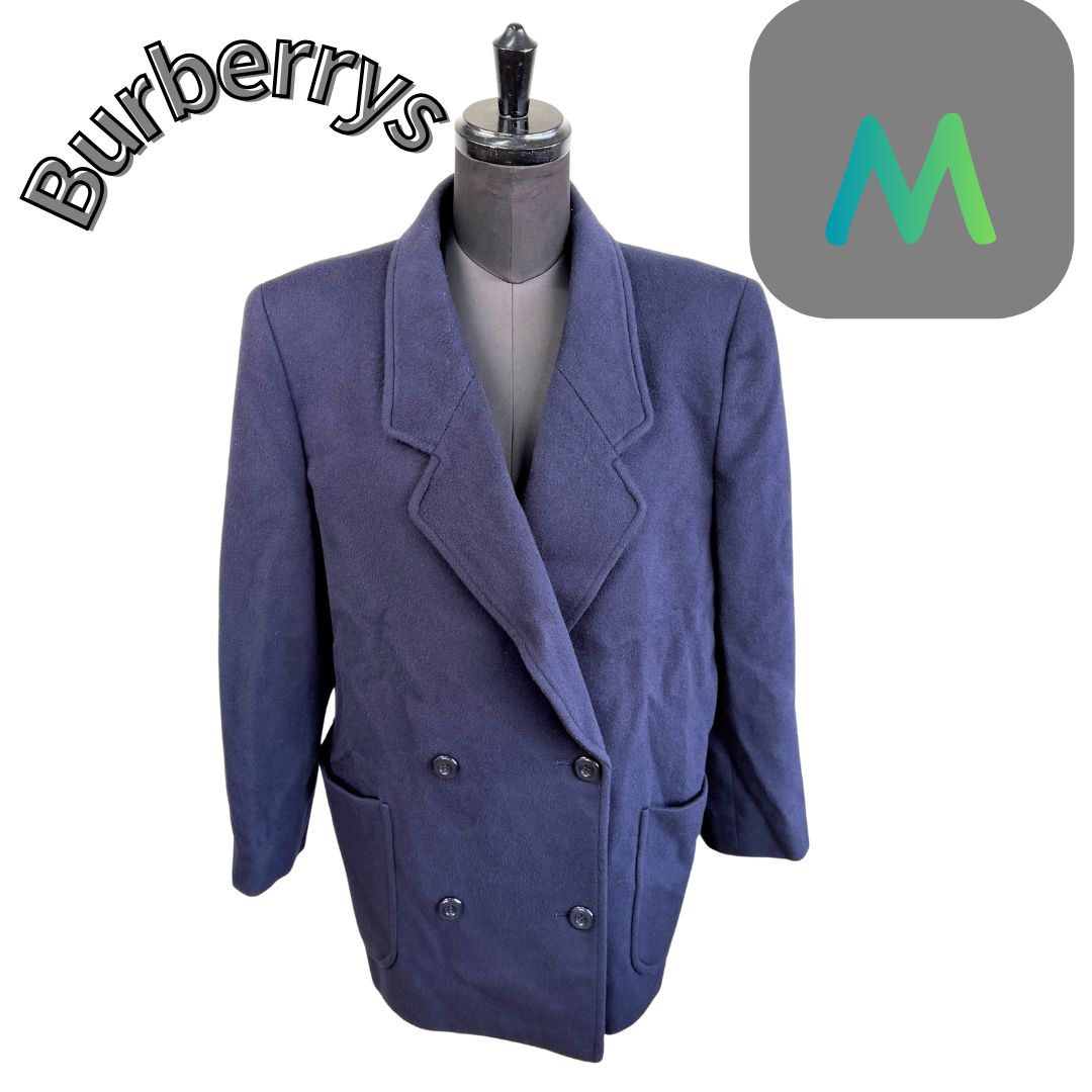 Burberrysダブルブレストウールコート - メルカリ