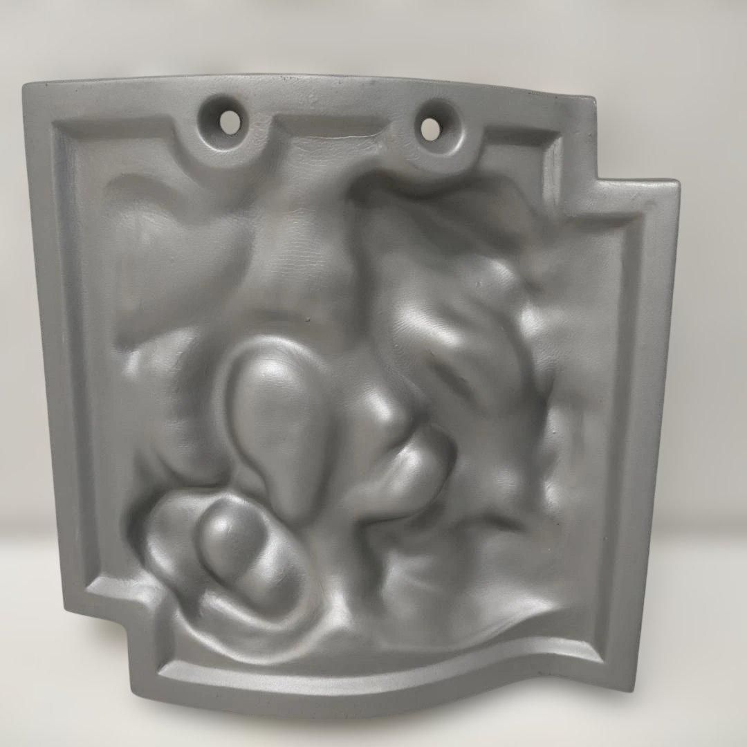 干支瓦 辰 龍 金彩 飾り瓦 鬼瓦風 レリーフ 和風インテリア 縁起物 魔