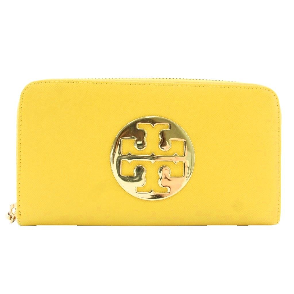 トリーバーチ TORY BURCH 長財布 ラウンドファスナー レザー ロゴ