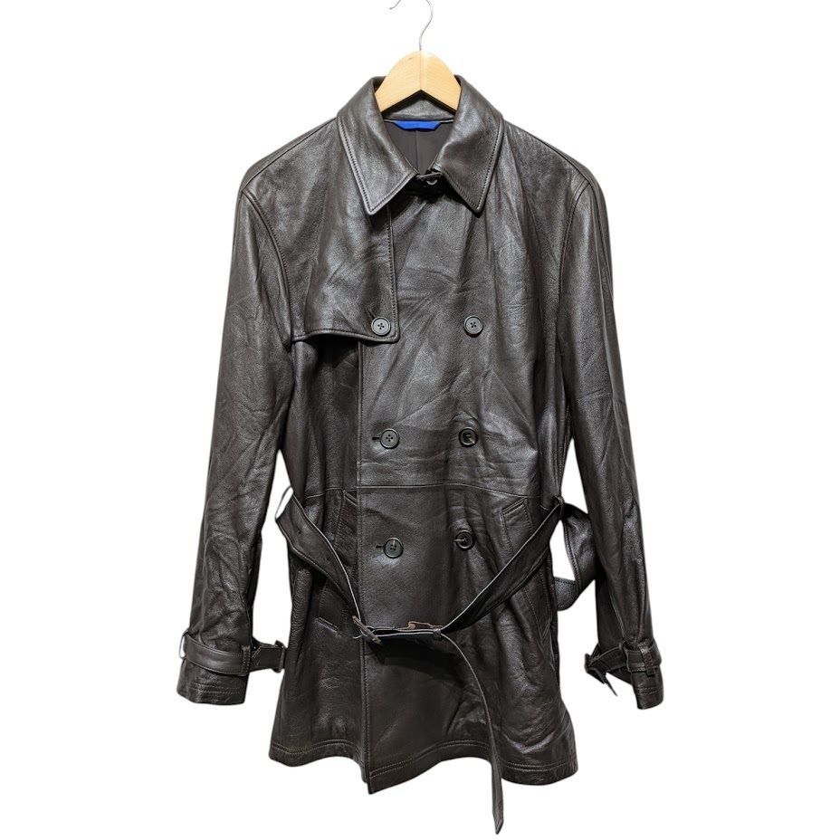 22 Paul Smith LONDON ポールスミス ロンドン ラムレザー トレンチ