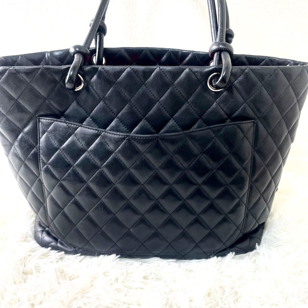 シャネル CHANEL トートバッグ カンボンライン ブラック ワン