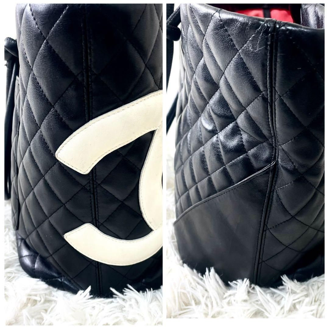 シャネル CHANEL トートバッグ カンボンライン ブラック ワン