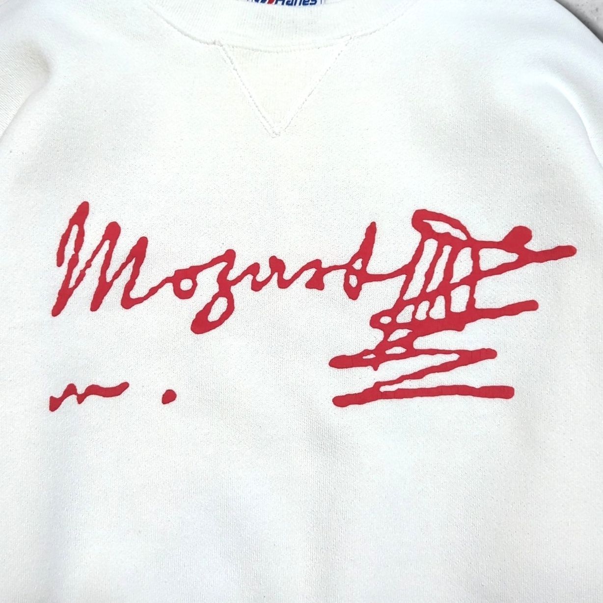 モーツァルト Mozart 音楽家 偉人 歴史 サイン 90s USA製 スウェット