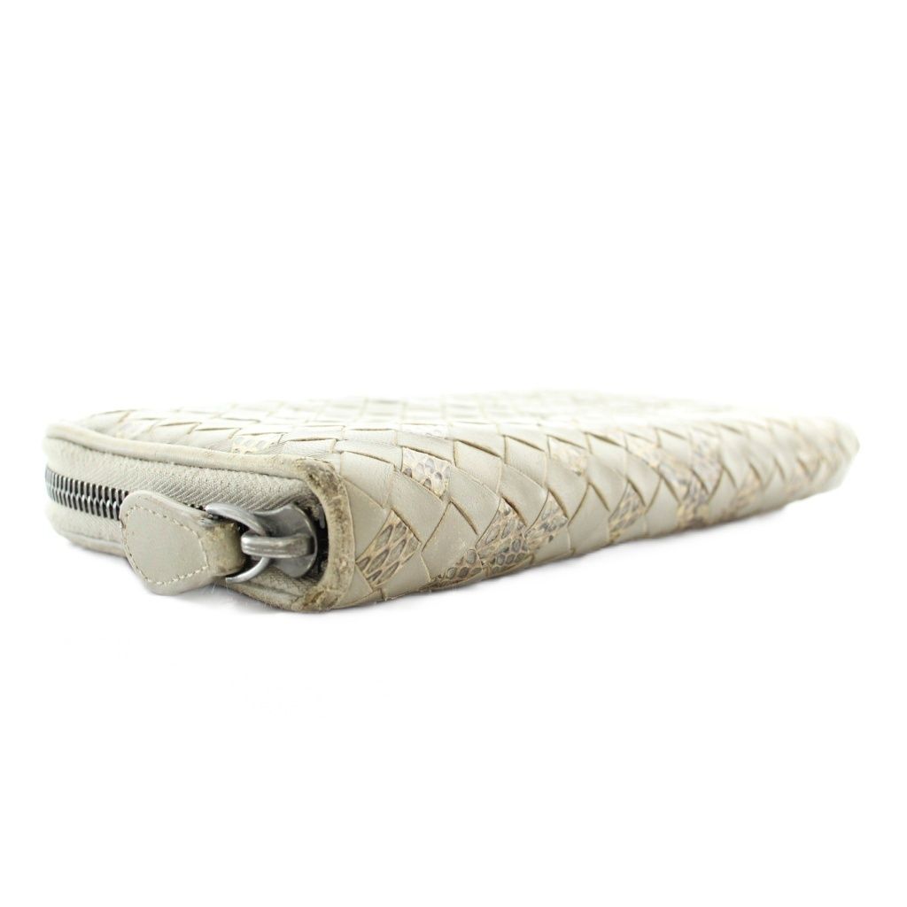 ボッテガヴェネタ BOTTEGA VENETA 長財布 ラウンドファスナー パイソン