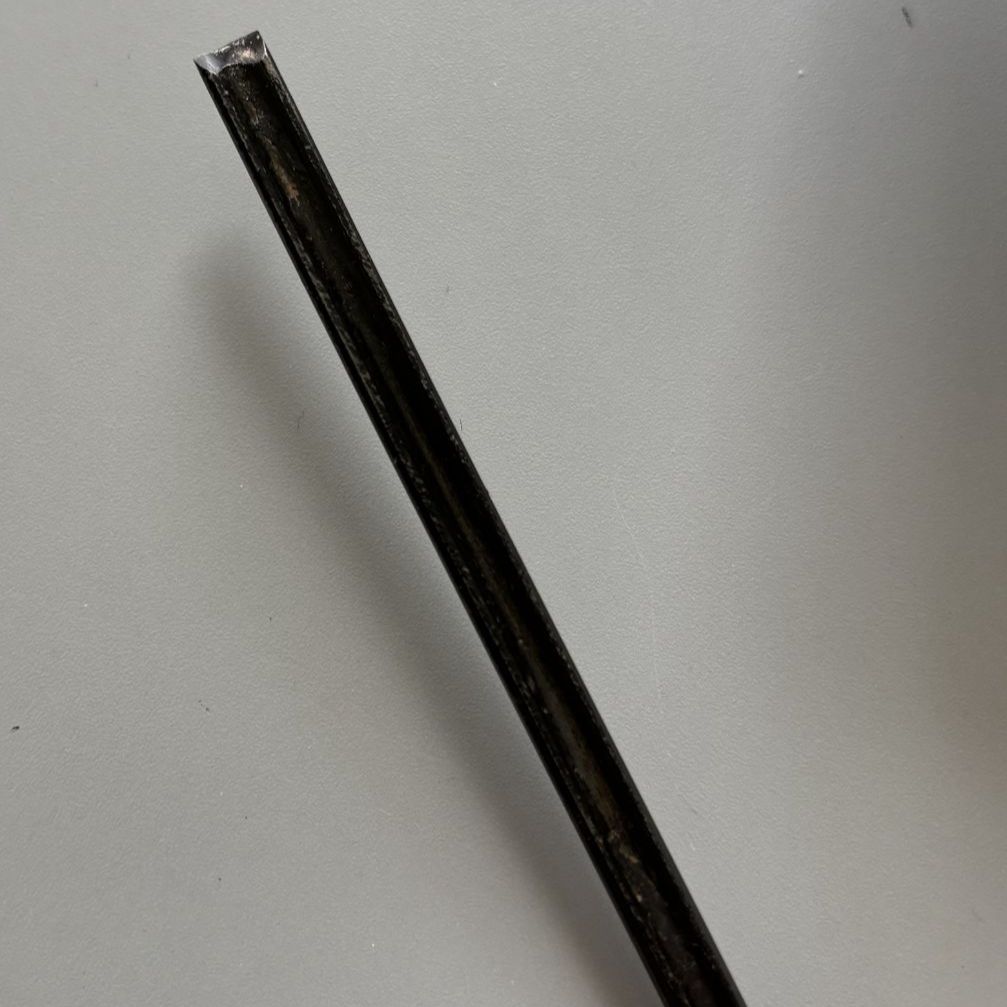 倉庫長期保管品 小山金属 木型コテ丸突のみ 6 mm 特注短柄