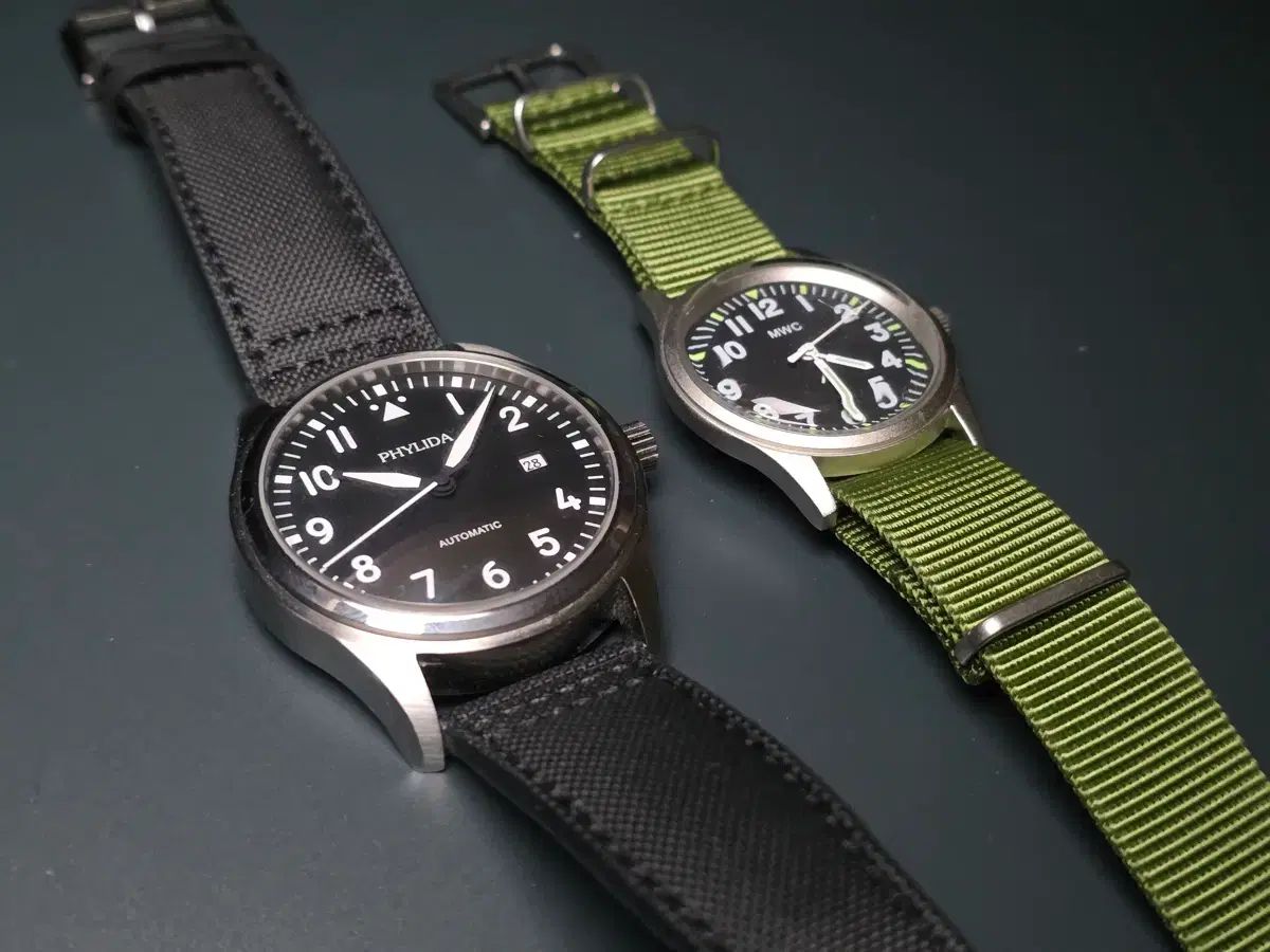  MWC ベトナム Phylida パイロット 時計 2個 まとめ アクセント服 自動巻き時計 腕時計(アナログ)
