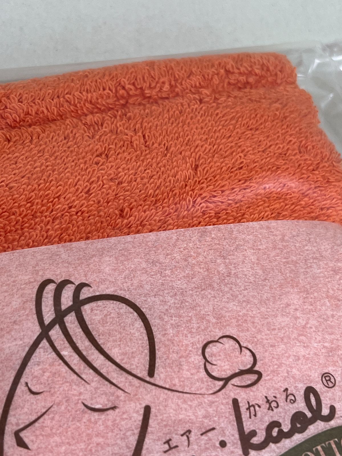 エアーかおる XTC エクスタシー 32✕40 ウォッシュタオル キャロット