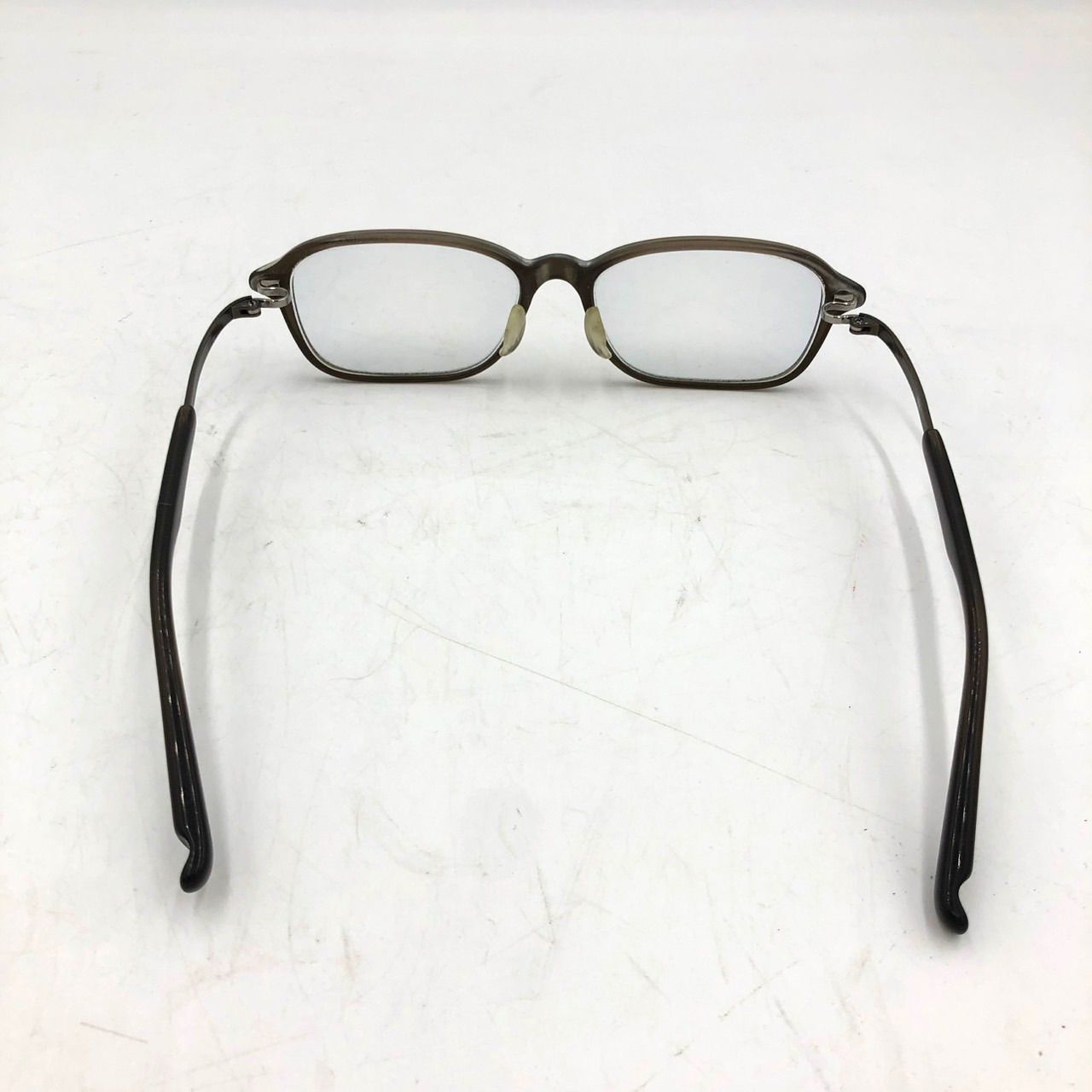 999.9 フォーナインズ メガネ 眼鏡 フレーム スモーク グレー スクエア 度入り