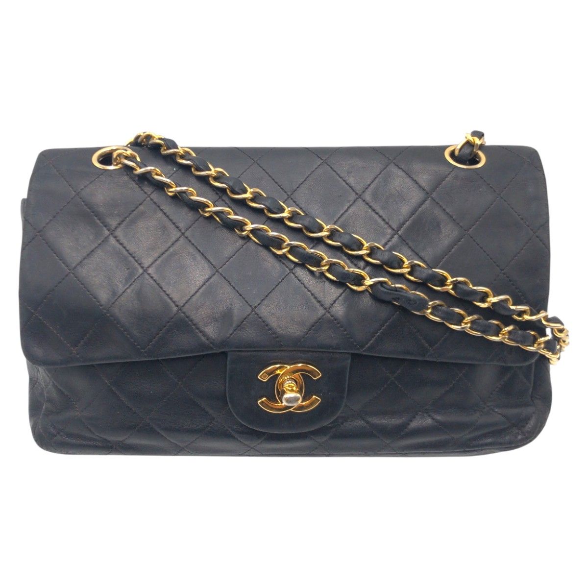 CHANEL シャネル マトラッセ25 ココマーク ターンロック ブラック 黒