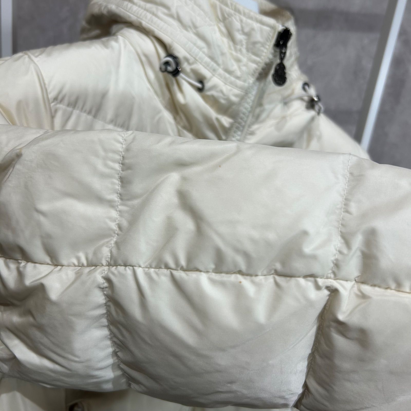 MONCLER モンクレールネセアNESEAペプラムダウンジャケット白ホワイト1