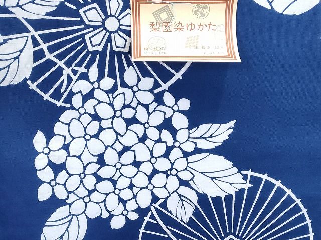 平和屋本店□浴衣反物 まとめて 45点 蝶 花柄 朝顔 梨園染ゆかた 金