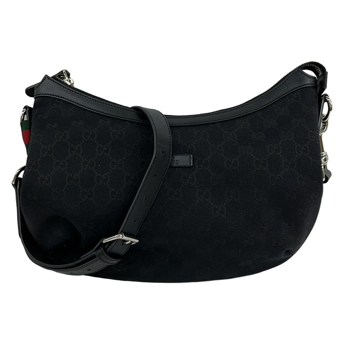 GUCCI(グッチ) ショルダーバッグ GG柄 353399 黒 斜めがけ/ストラップ