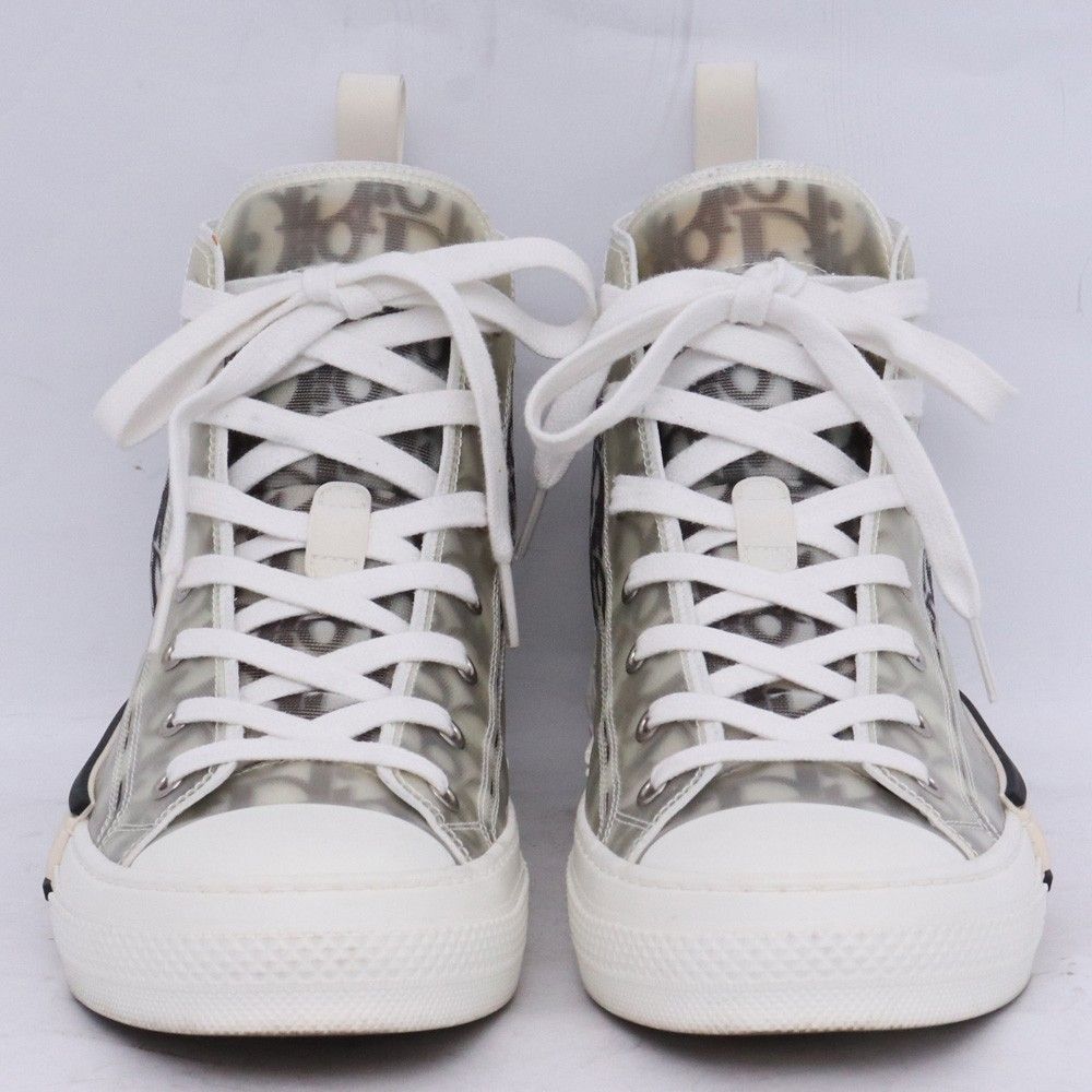 27cm DIOR B23 リーグ ハイトップスニーカー オブリーク キャンバス