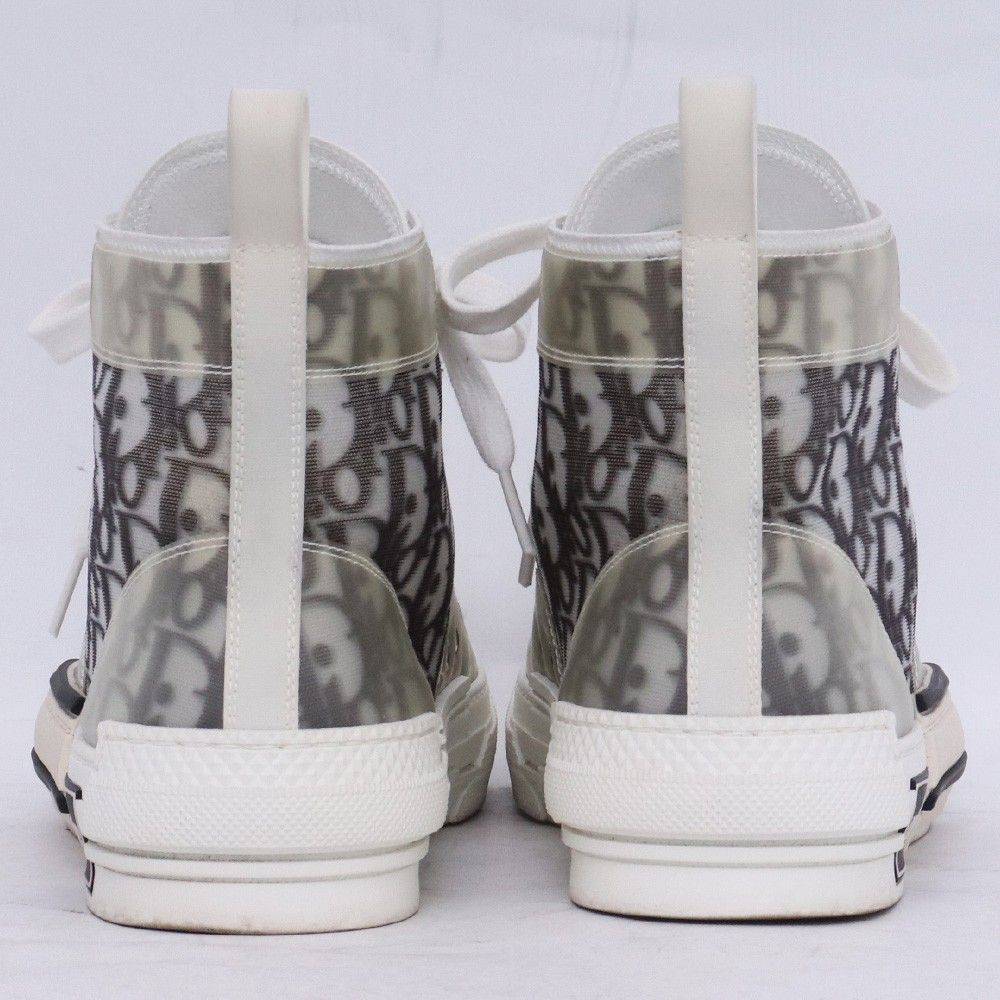 27cm DIOR B23 リーグ ハイトップスニーカー オブリーク キャンバス