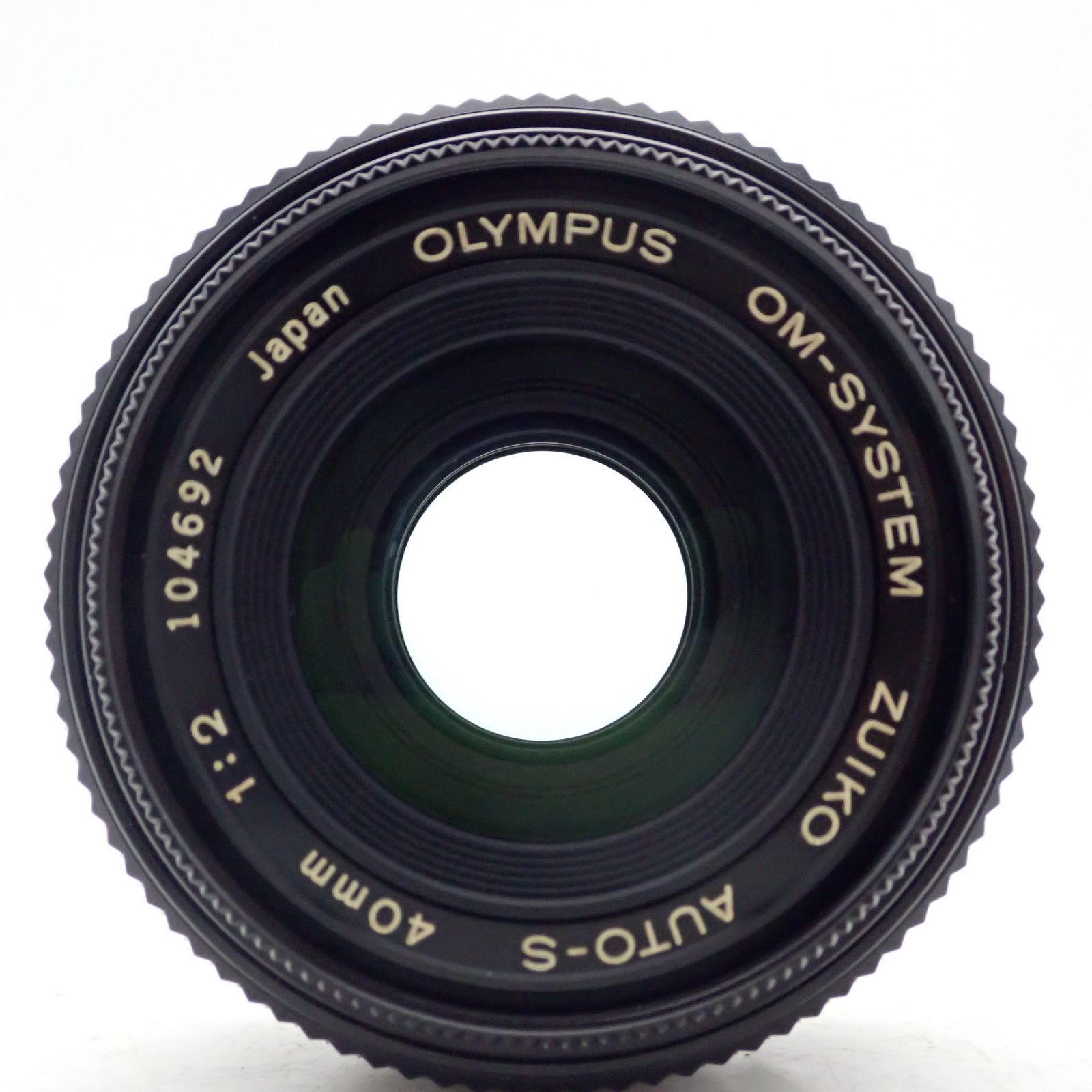 美品 OLYMPUS OM-SYSTEM ZUIKO AUTO-S 40mm f2 標準 単焦点 パンケーキ